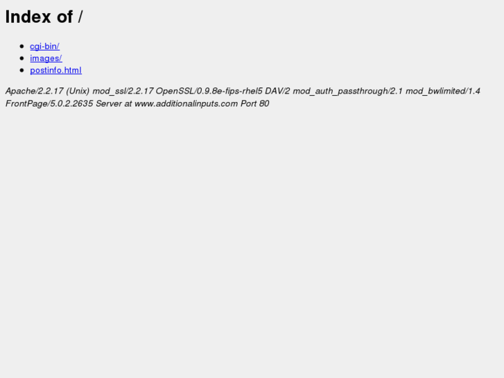 www.additionalinputs.com
