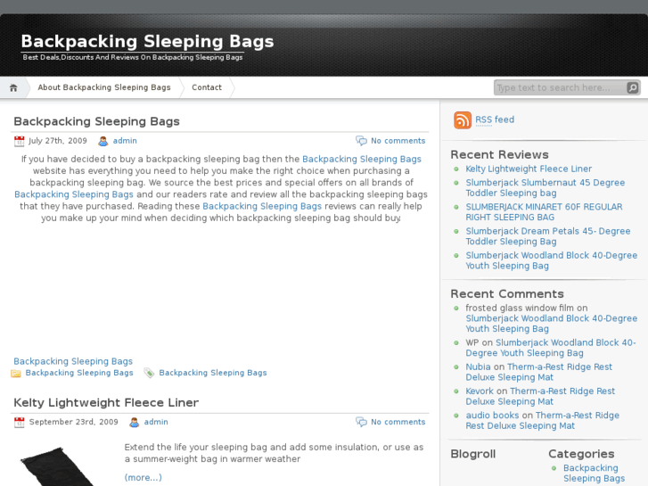 www.backpackingsleepingbags.net