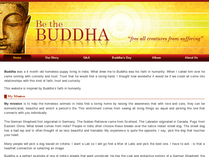 www.bethebuddha.org