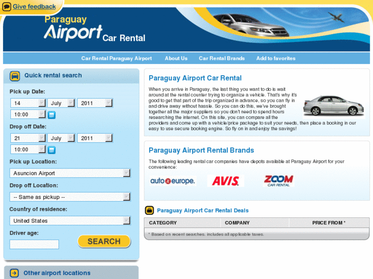 www.paraguayairportcarrental.com