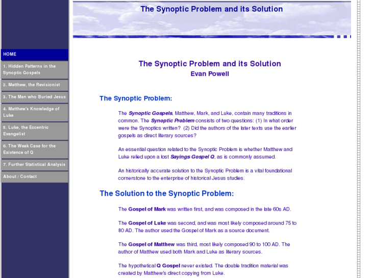 www.synoptic-problem.com