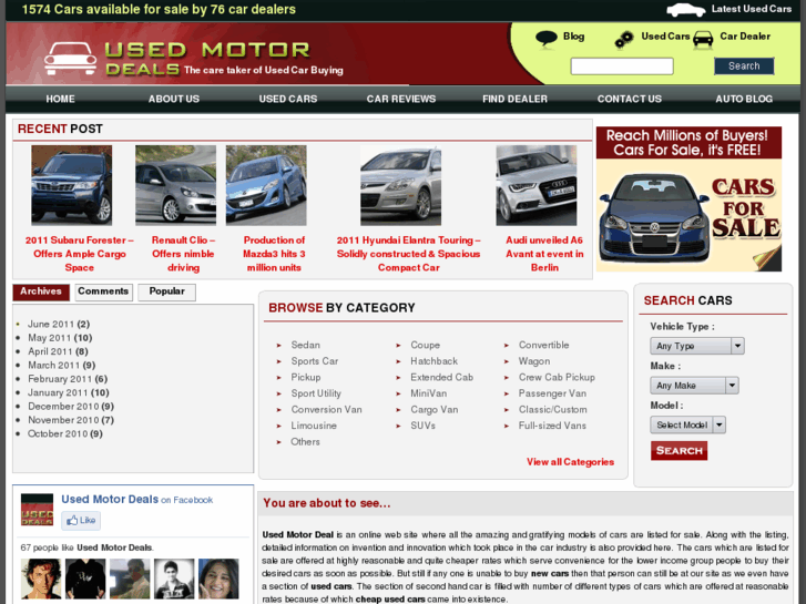 www.usedmotordeals.com