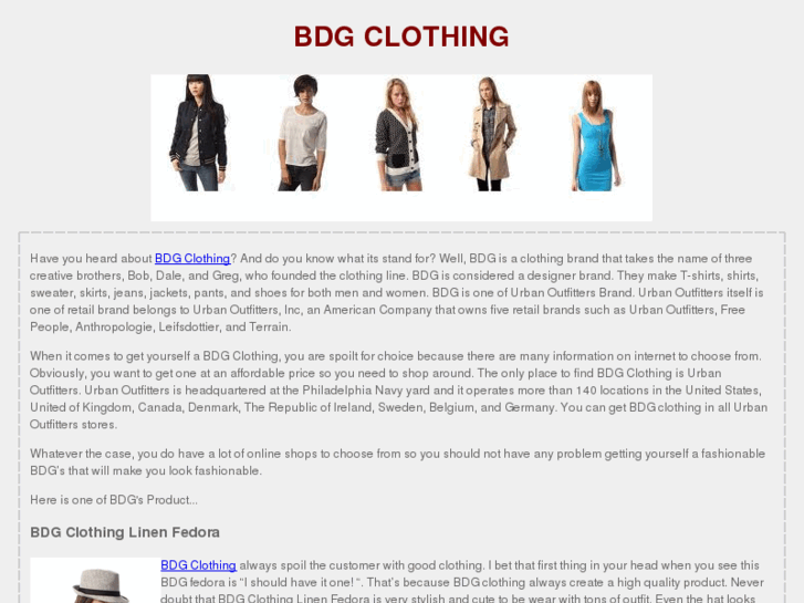 www.bdgclothing.net