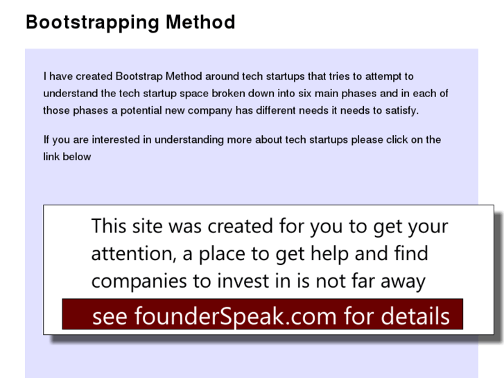 www.bootstrappingmethod.com