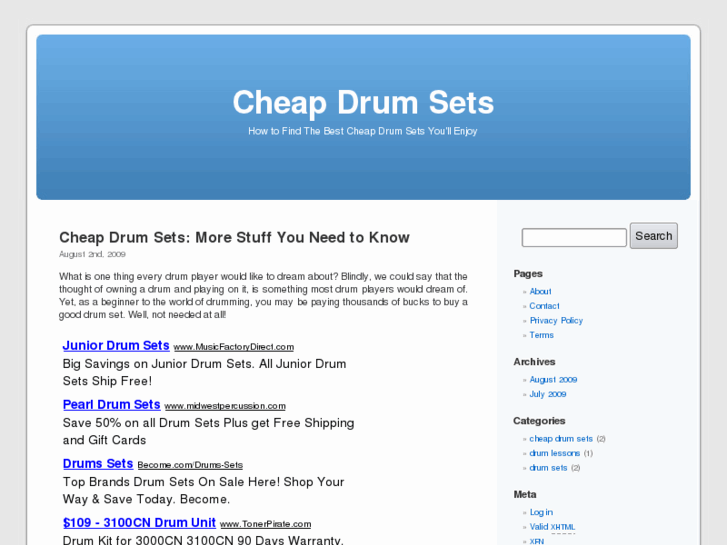 www.cheapdrumsets.org