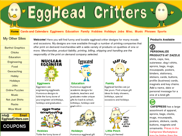 www.eggheadcritters.com