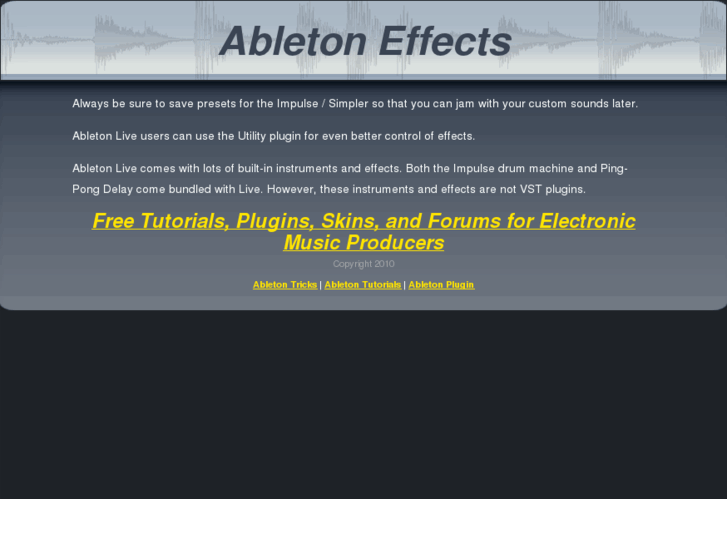 www.abletoneffects.com