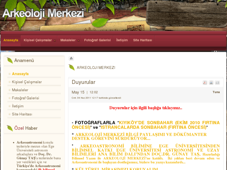 www.arkeolojimerkezi.com