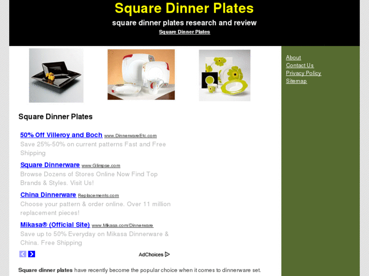 www.squaredinnerplates.net