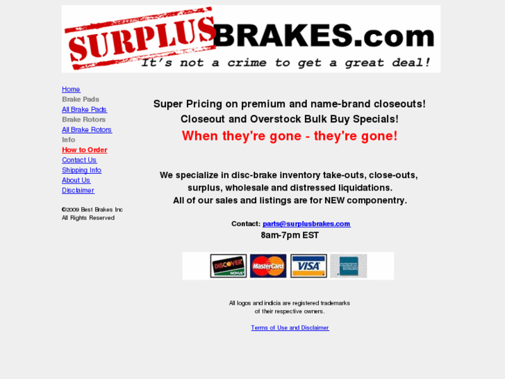 www.surplusbrake.com