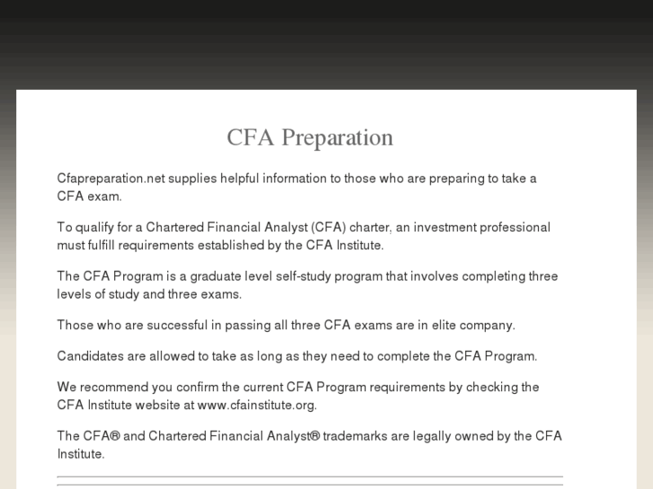 www.cfapreparation.net