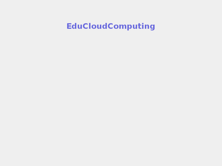 www.educloudcomputing.net