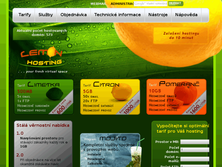 www.lemonhosting.cz