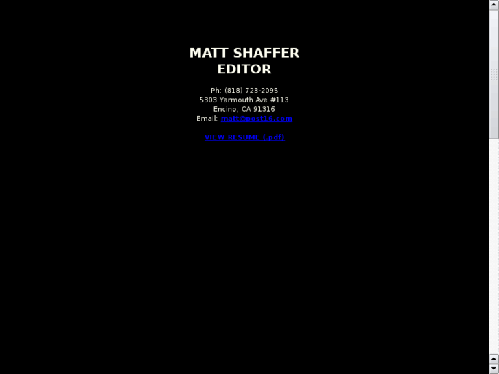 www.matthewdshaffer.com