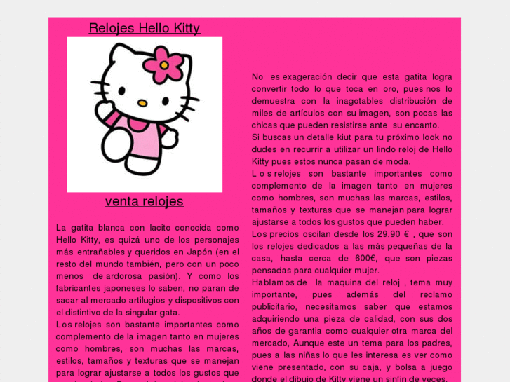 www.relojeshellokitty.es