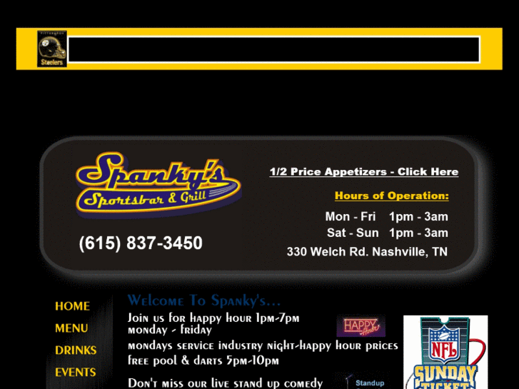 www.spankyssportsbar.com