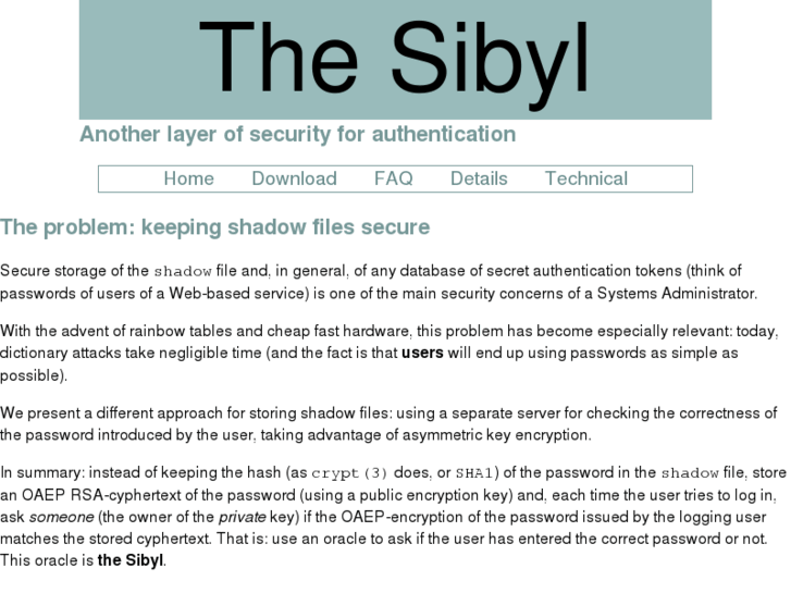 www.thesibyl.net