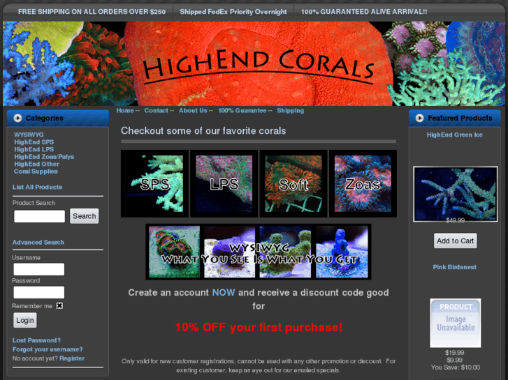 www.highendcorals.com