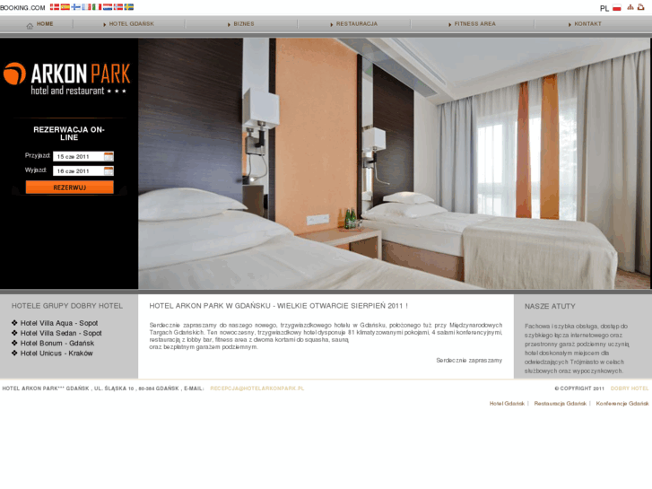 www.hotelarkonpark.pl