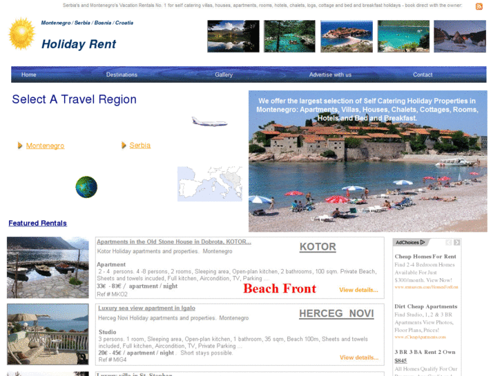 www.montenegro-holiday-rent.com