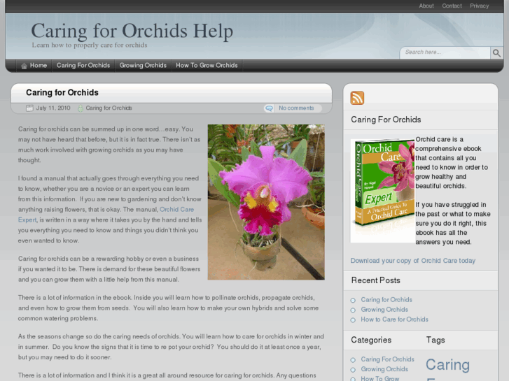 www.caringfororchidshelp.com