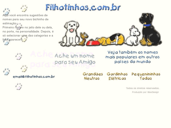 www.filhotinhos.com.br