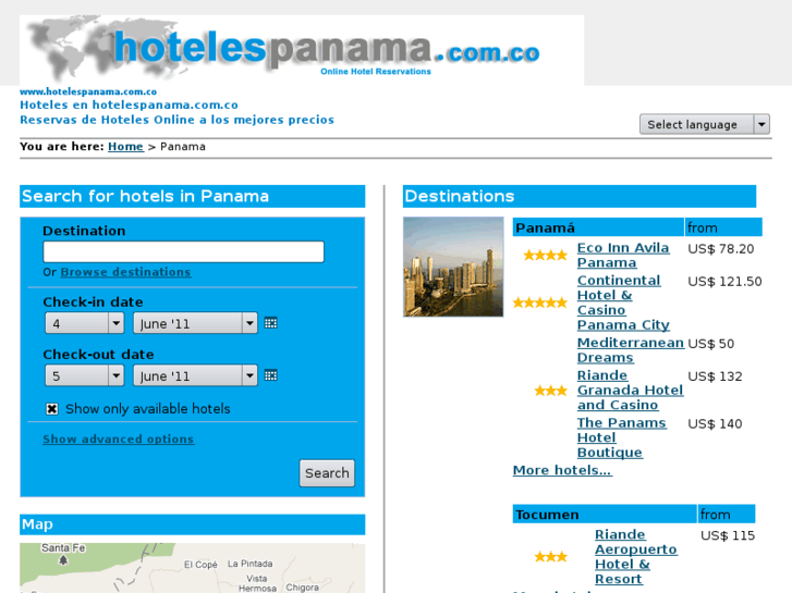 www.hotelespanama.com.co