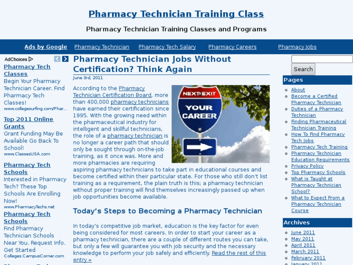 www.pharmacytechniciantrainingclass.com