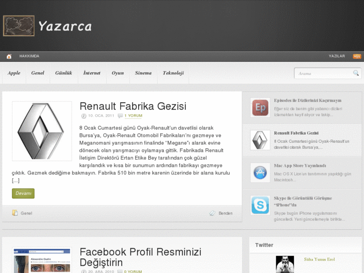 www.yazarca.com