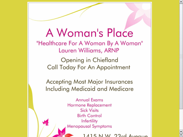 www.awomansplacehealthcare.com