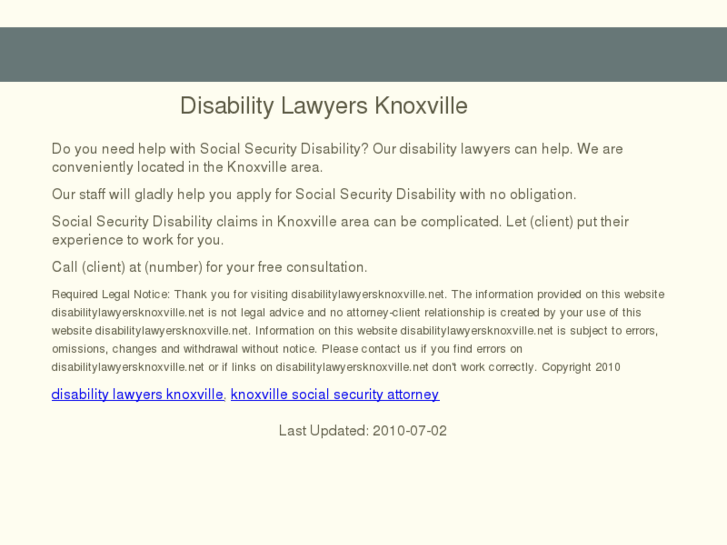 www.disabilitylawyersknoxville.net