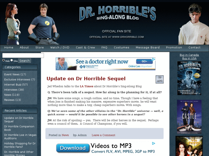 www.doctorhorrible.net