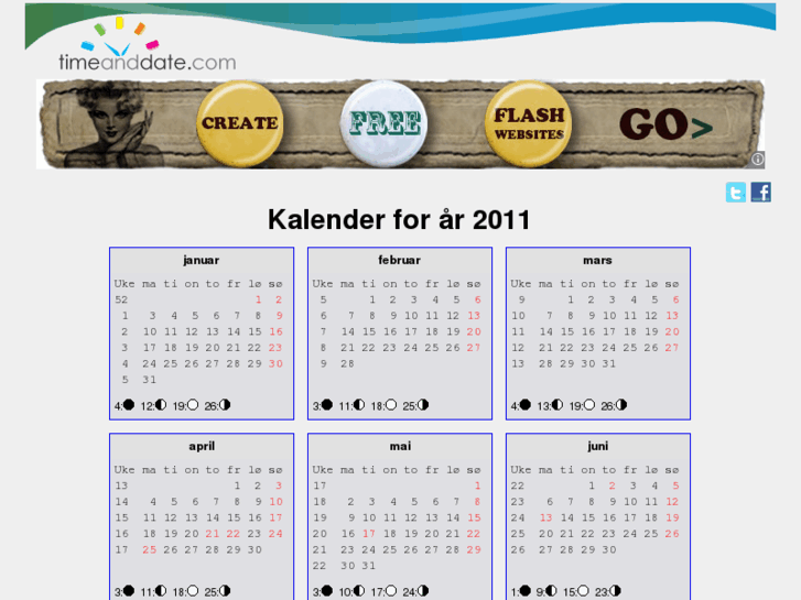 www.kalender.no