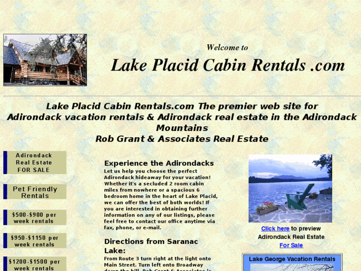 www.lakeplacidcabinrentals.com