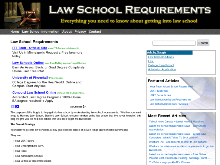 www.lawschoolrequirements.org