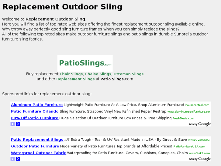 www.replacementoutdoorsling.com