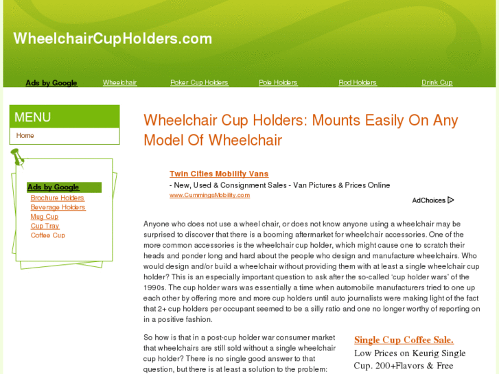 www.wheelchaircupholders.com