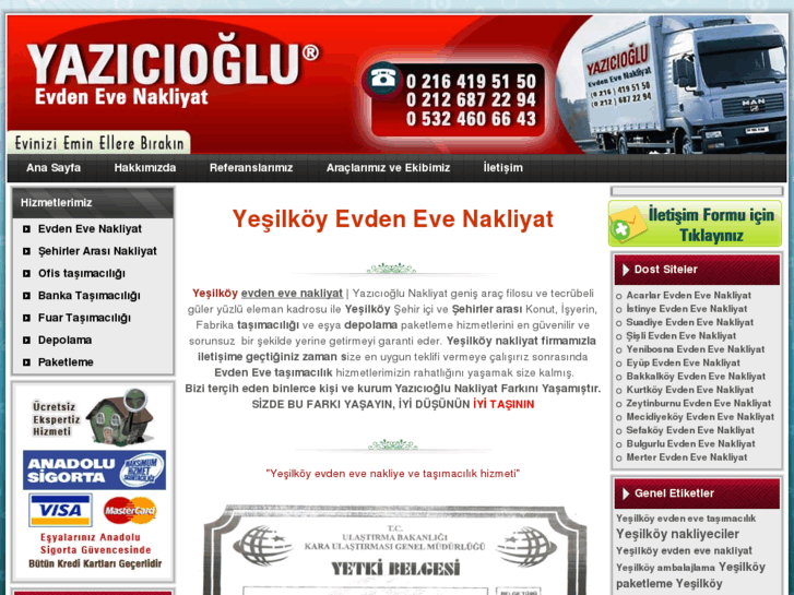 www.yesilkoyevdenevenakliyat.com