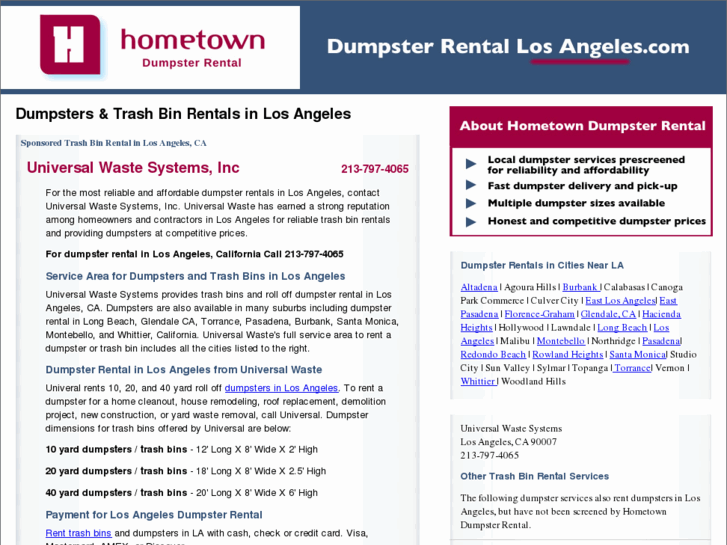 www.dumpsterrentallosangeles.com