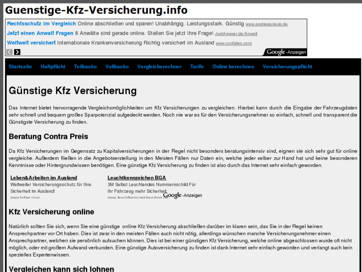 www.guenstige-kfz-versicherung.info