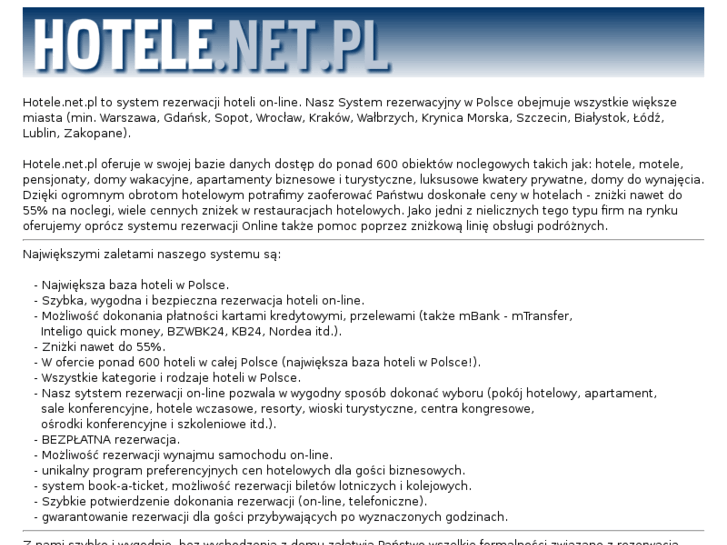 www.hotele.net.pl
