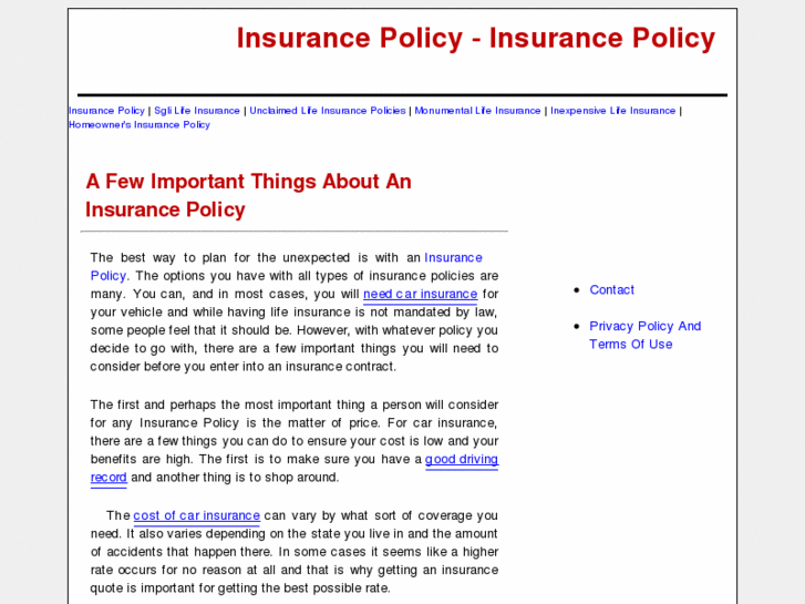 www.insurancepolicytips.info
