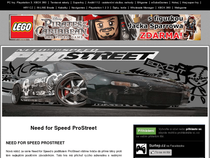 www.needforspeedprostreet.cz