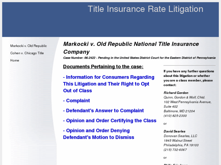 www.titleinsuranceratelitigation.com