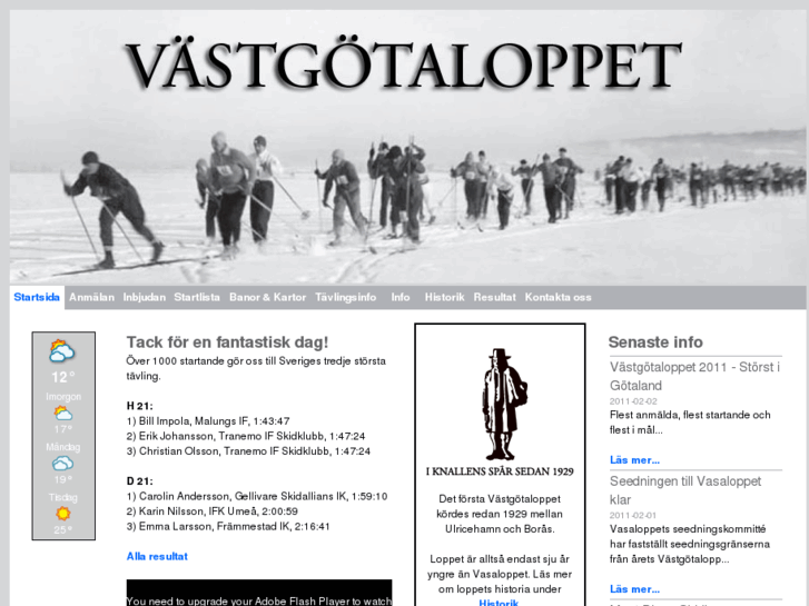 www.vastgotaloppet.se