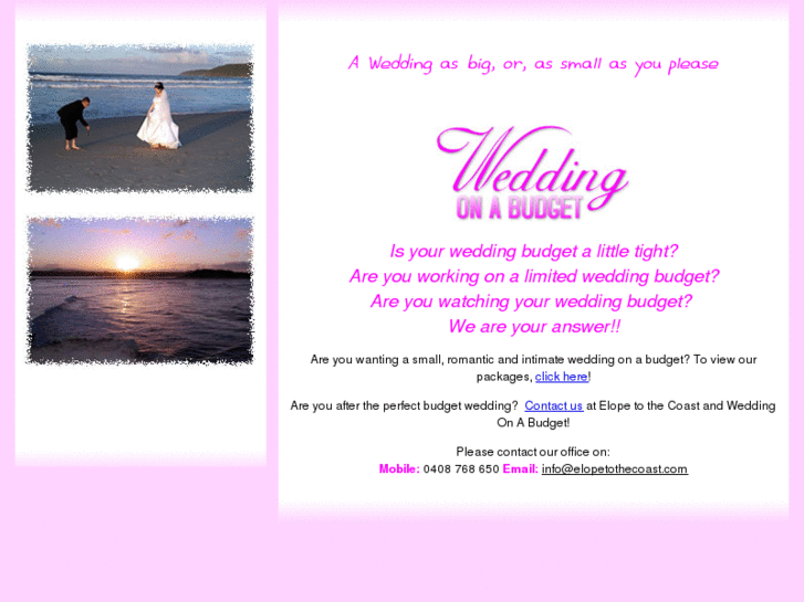 www.weddingonabudget.com.au