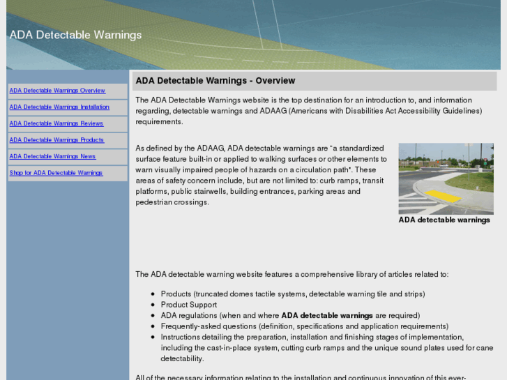 www.ada-detectable-warnings.com