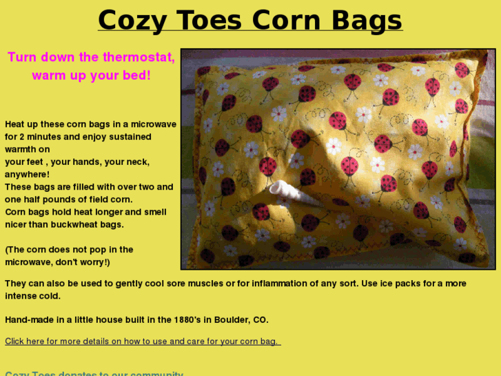 www.cozytoescornbags.com