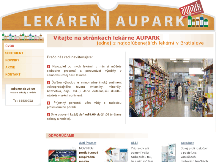 www.lekarenaupark.sk