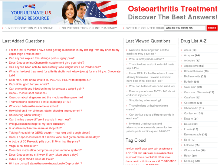 www.osteoarthritisdrugs.net